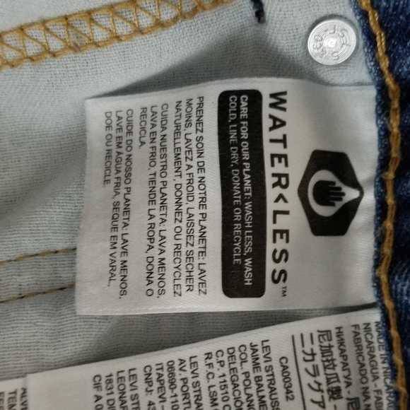 Levi's 505 Waterless Regular Fit Jeans Size 46x30 - Picture 8 of 9